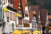 Germany, Baden-Wurttemburg, Black Forest, Haslach im Kinzigtal, traditional building details.