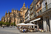 Cathedral, Main Square, Segovia, Castilla-Leon, Spain.