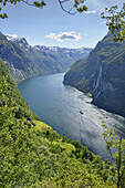 The Skagefla farm in Geirangerfjord, Norway.