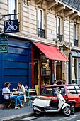 Street scene in Paris, France.