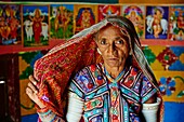 India, Gujarat, Kutch, Ludia village, Harijan ethnic group.