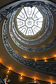 Vatican, Spiral stairs, Giuseppe Momo spiral staircase, Vatican Museums, Vatican City, Rome Lazio, Italy