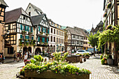 Timbered houses, Kaysersberg, Haut-Rhin, Alsace, France