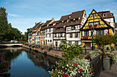 colourful timbered houses, Little Venice, La Petite Venise, Colmar, Alsace, France