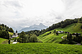Wallfahrtskirche Maria Gern, bei Berchtesgaden, Berchtesgadener Land, Oberbayern, Bayern, Deutschland