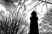 The historical lighthouse (20 m high) in Holtenau at the exit of the Kiel Canal, Kieler Förde, Kiel Holtenau