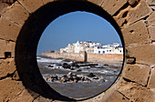 Blick auf die Altstadt von Essaouira vom Castel, Süd-Marokko, Marokko