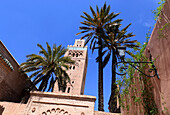 Minarett der Koutoubia Moschee, Marrakesch, Süd-Marokko