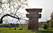 Watchtower of the Limes near neustadt at Danuba river, East Bavaria, Germany