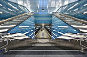 Subway Station Überseequartier, Hafencity Hamburg, Germany