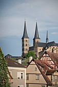 Blick zur Klosterkirche St. Michael, Bamberg, Region Franken, Bayern, Deutschland, UNESCO Welterbe