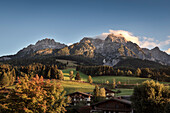 Blick auf die Leogang umgebenden Berge, Salzburger Land, Österreich, Europa