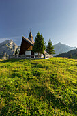 Kapelle auf der Walder Alm, Karwendel, Tirol, Österreich