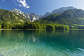 Vorderer Langbathsee, Alberfeldkogel, Gamskogel, Höllengebirge, Salzkammergut, Oberösterreich, Österreich