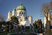 Dr.-Karl-Lueger-Gedächtniskirche, Friedhofskirche zum Heiligen Karl Borromäus, Zentralfriedhof, 11. Bezirk, Wien, Österreich