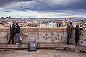 Cathedral.Views from the Miquelete bell-tower. Valencia. Spain.