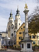 Brixen (Bressanone), view of the cathedral. Europe, Central Europe, South Tyrol, Italy.