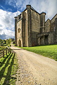 Real Colegiata Santa Maria church in Roncesvalles, Navarre, Spain.