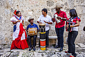 Traditional music group, old city,Santo Domingo, Dominican Republic.
