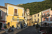Evening light on the little town of Maratea, Basilicata, Southern Italy.