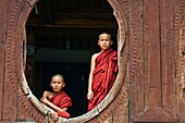 Shwe Yaunghwe Kyaung monastery, toward Inle lake, Myanmar