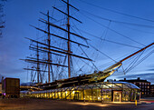 The Cutty Sark (recently restored), Greenwich, London, England.