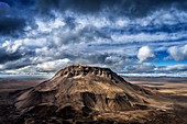 Mt. Herdubreid, Central Highlands, Iceland. Mt. Herdubreid is a high table mountain in the highlands and close to Askja volcano.