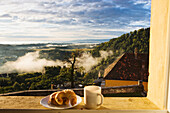 Blick aus einem Zimmer, Hotel Burg Deutschlandsberg