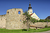 Römerkastell und Kirche von Mautern, Mautern, Donauradweg, Niederösterreich, Österreich