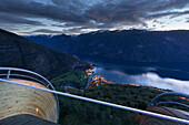 Aussichtspunkt Stegastein, Aurlandfjord, Sogn og Fjordane, Norwegen