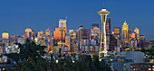 Skyline von Seattle, Kerry Park, Space Needle, Washington, USA