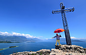 view from Rocca di Manerba, southern lake Garda, Lombardia, Italy