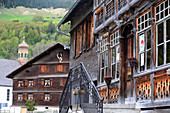 Houses near Au in the Bregenz mountains, Vorarlberg, Austria