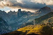 Stormy morning in Picos de Europa National Park, los Urrieles (central massif).