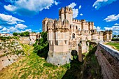 Castillo de Coca, Coca Castle, is a fortification constructed in the 15th century. Coca, Segovia, Castilla y León, Spain, Europe.