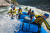 Rafting trip on the Trisuli River in Nepal, Asia