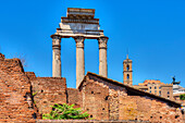 Tempel des Castor und des Pollux, Forum Romanum, Rom, Latium, Italien