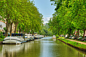 Canal du Midi, Carcassonne, Aude, Languedoc-Roussillon, Frankreich