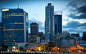 Die Skyline der City, Perth, Australien