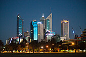The city skyline of Perth