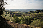 surrounding landscape at the so called Moessingen landslide, Mössingen, Tuebingen district, Swabian Alb, Baden-Wuerttemberg, Germany