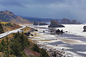View at rocky coast at Cape Sebastian , Oregon , USA