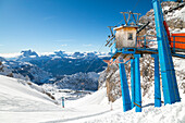 Staunies chair lift. Cortina d'Ampezzo, Veneto, Italy.