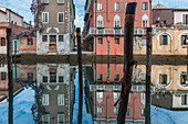 Europe, Italy, Veneto, Chioggia. Reflection in the water