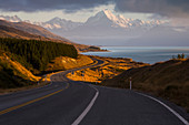 New Zealand, Road, Mt Cook, View