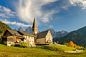 St Maddalena Church, Funes Valley, Trentino Alto Adige, Italy.