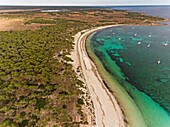 Carbó beach,Ses Salines, , protected natural area, Majorca, Balearic Islands, Spain