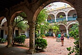 Claustro, Monasterio Santa Cruz de la Popa, Cartagena de Indias, Bolivar, Colombia, South America