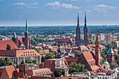 Poland, Wroclaw City, Panorama.