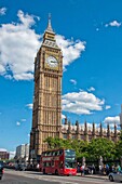 Big Ben and House of Parlament at Westminster Bridge London, Great Britain.